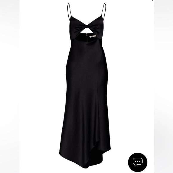 NWT Alice + Olivia Harmony Twist Asymmetric Midi Dress - Picture 7 of 11